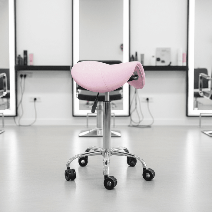 Ergonomische Kapperskruk - Roze - KS Medical Group
