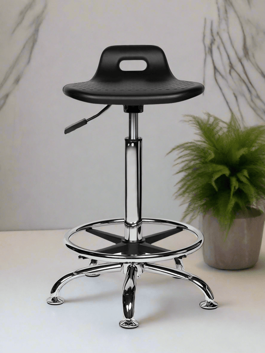 Ergonomische Sta - hulp met voetring Zwart - KS Medical Group