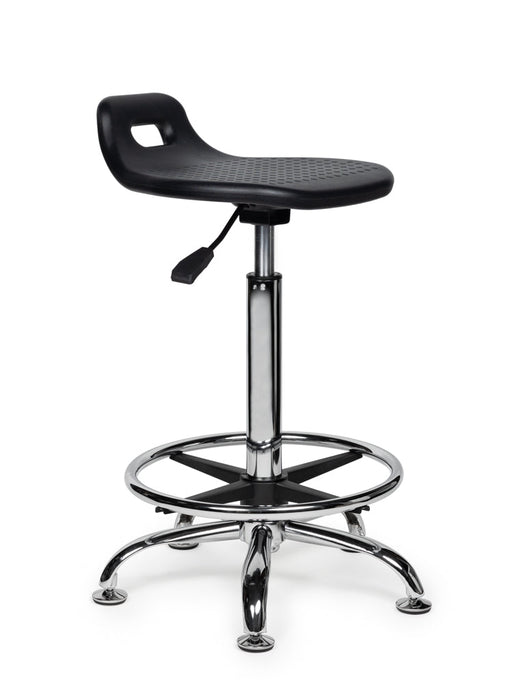 Ergonomische Sta-hulp met voetring Zwart