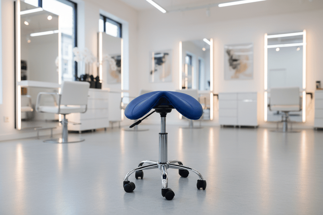 Ergonomische Zadelkruk - Blauw - Laag model - KS Medical Group
