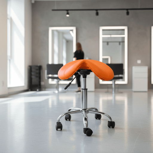 Ergonomische Zadelkruk - Oranje - Laag model - KS Medical Group