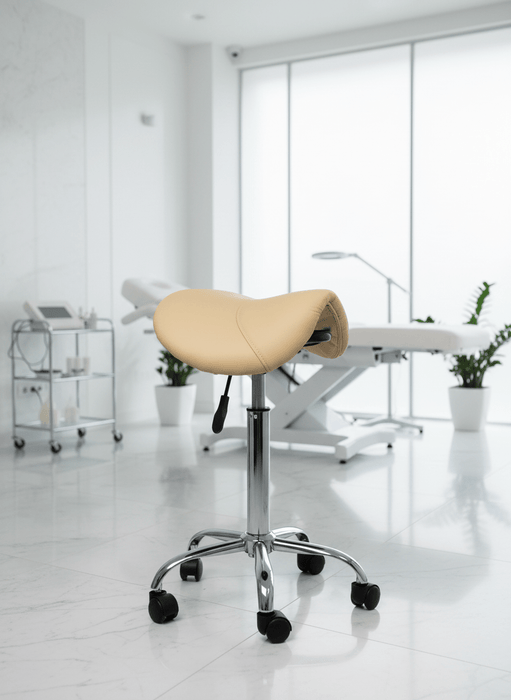 Ergonomische Zadelkruk - Standaard hoogte - Beige - KS Medical Group