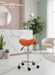 Ergonomische Zadelkruk - Standaard hoogte - Oranje - KS Medical Group
