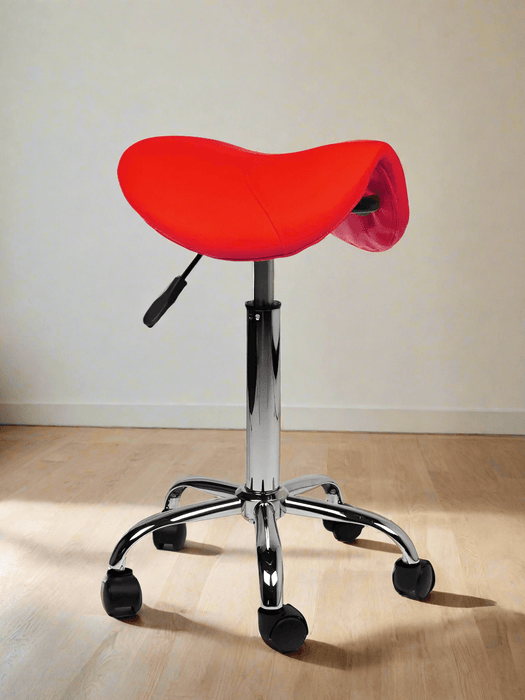 Ergonomische Zadelkruk - Standaard hoogte - Rood - KS Medical Group