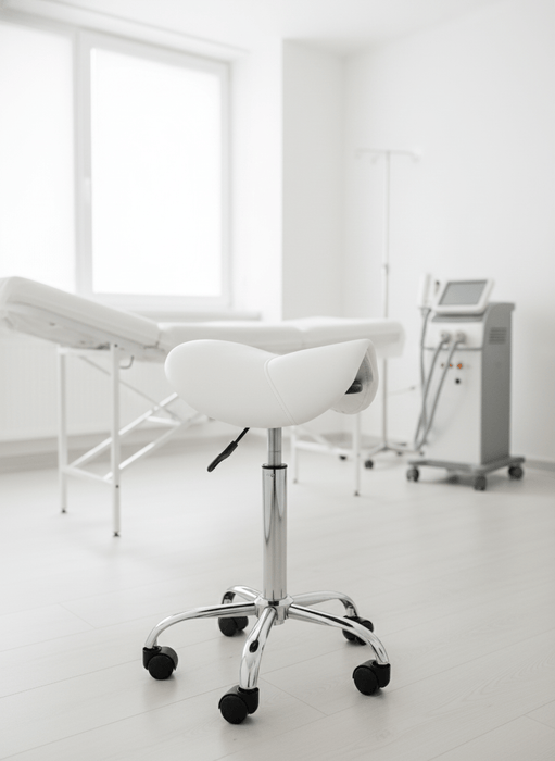 Ergonomische Zadelkruk - Standaard hoogte - Wit - KS Medical Group