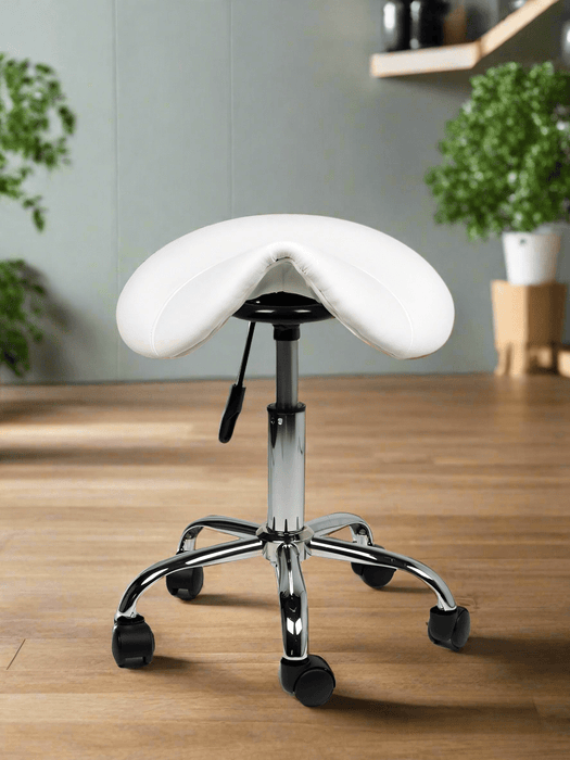 Ergonomische Zadelkruk - Wit Laag model - KS Medical Group