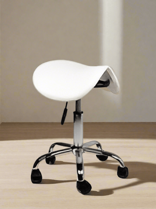 Ergonomische Zadelkruk - Wit Laag model - KS Medical Group