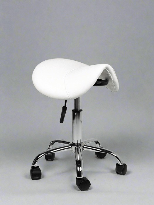 Ergonomische Zadelkruk - Wit Laag model - KS Medical Group