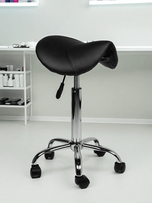 Zadelkruk Standaard Zwart - ergonomisch meubilair voor op de werkplek