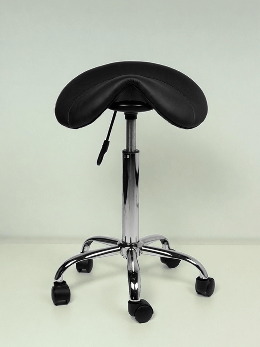 Zadelkruk Standaard Zwart - ergonomisch meubilair - praktijkinrichting