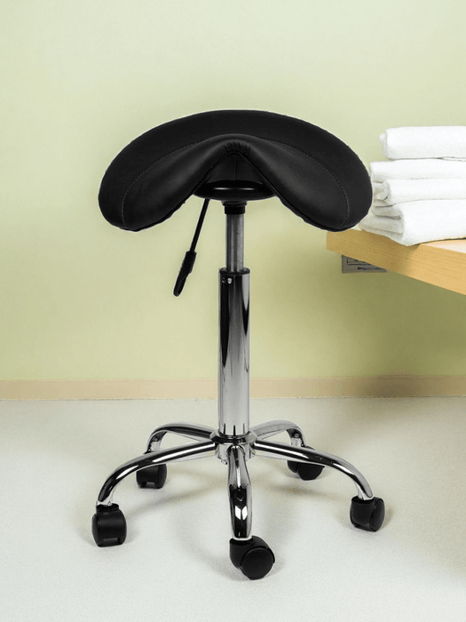 Zadelkruk Standaard Zwart - ergonomisch meubilair - praktijkinrichting