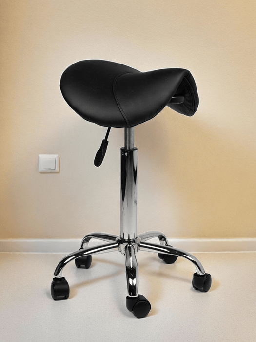 Zadelkruk Standaard Zwart - ergonomisch meubilair - praktijkinrichting