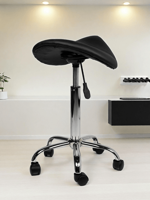 Zadelkruk Standaard Zwart - ergonomisch meubilair - praktijkinrichting