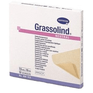 Grassolind Steriel Zalfkompres van wijdmazig katoenen weefsel