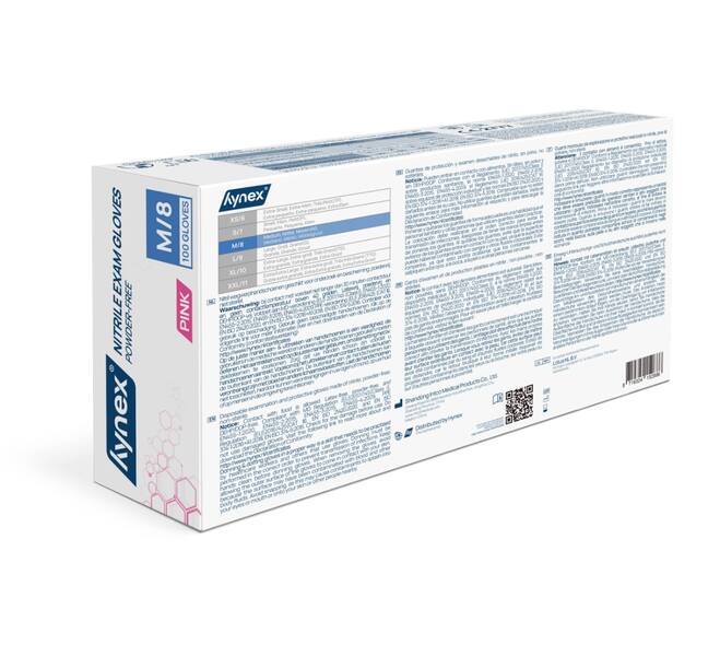 Handschoenen Nitril Roze – 100 stuks - Maat M - KS Medical Group