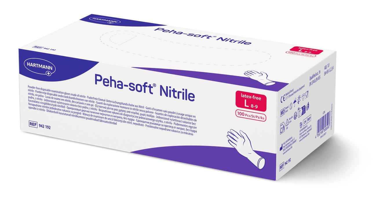 Onderzoekshandschoenen - Peha-soft Nitrile - 100 stuks - Maat L