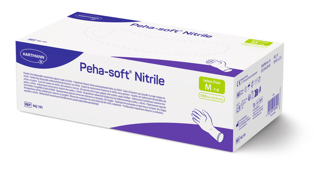 Onderzoekshandschoenen - Peha-soft Nitrile - 100 stuks - maat M