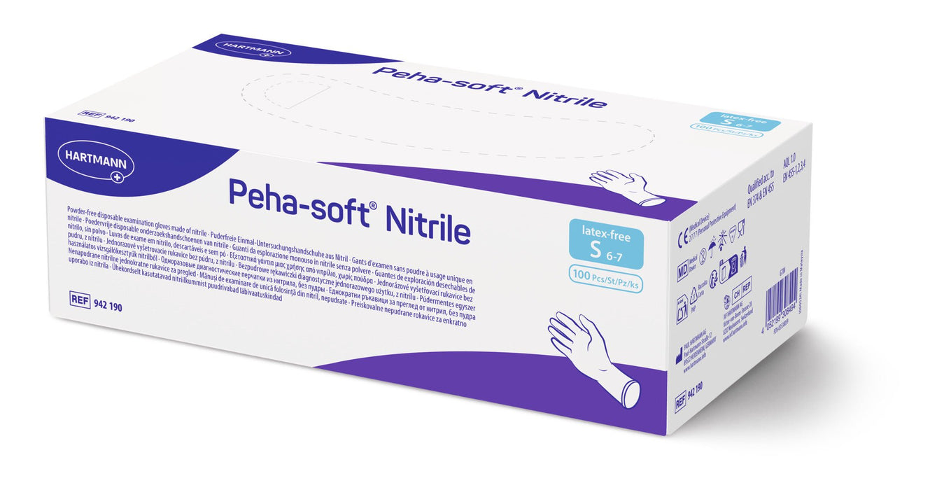 Onderzoekshandschoenen - Peha-soft Nitrile - 100 stuks - maat S