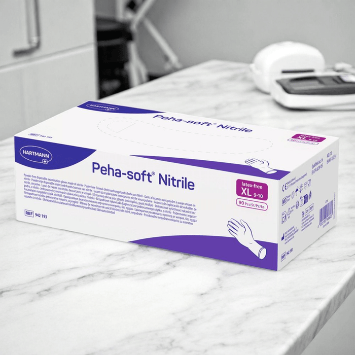 Onderzoekshandschoenen - Peha-soft Nitrile - 90 stuks - Maat XL