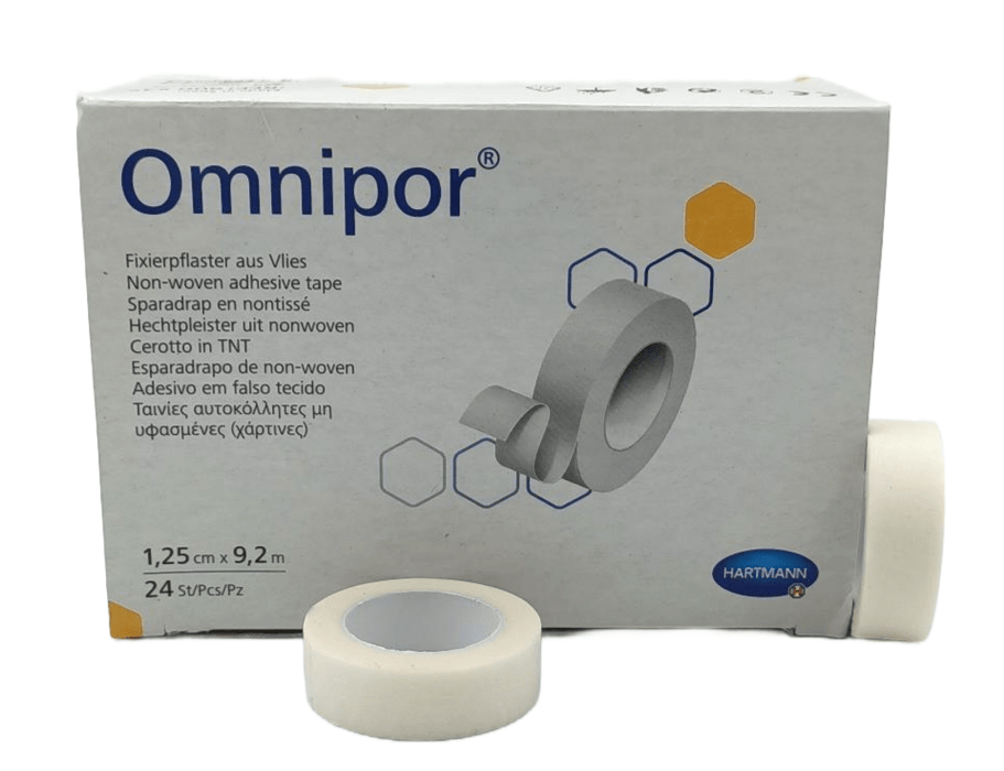 Hartmann Omnipor hypoallergene non-woven fixatiepleister 2.5cm x 9.2m 12 stuks