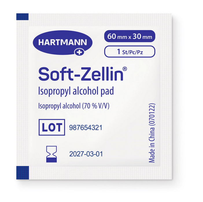 Hartmann Soft-Zellin - alcoholdepper - individueel verpakt alcohol ontsmettingsdoekje