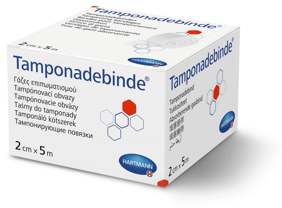 HARTMANN Tamponade zwachtel. Gaasstrook van puur katoen. Wondzorg en verbandmiddelen kopen doe je bij KS Medical Group