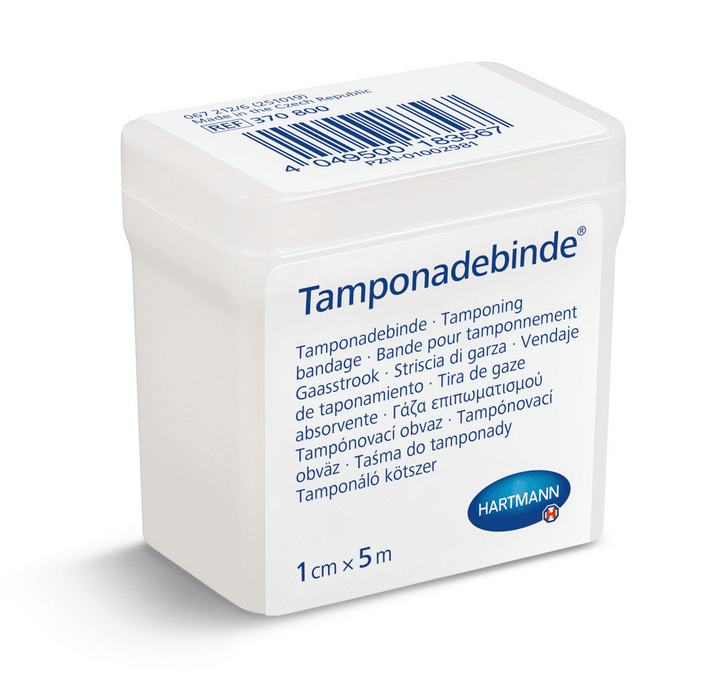 HARTMANN Tamponade zwachtel. Gaasstrook van puur katoen. Wondzorg en verbandmiddelen kopen doe je bij KS Medical Group