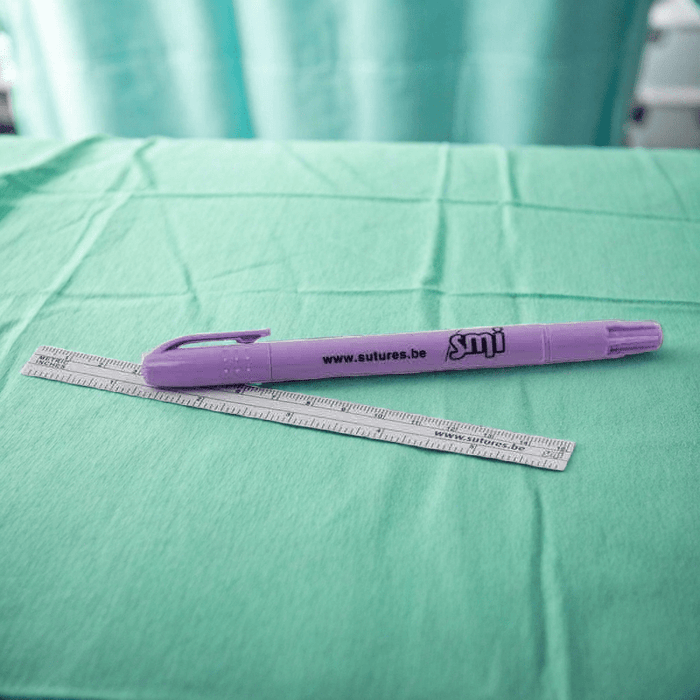 Huidmarkeerstift met liniaal