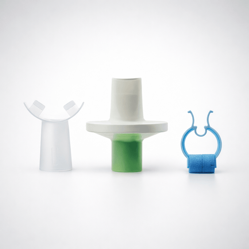 MADA 83 Green - Bacteriefilter + Foam Neusklem + Bite - on Mondstuk - 80 Sets (30897) - KS Medical Group