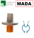 MADA 83 orange (30842M1) 100st bacteriefilter + plastic neusklem