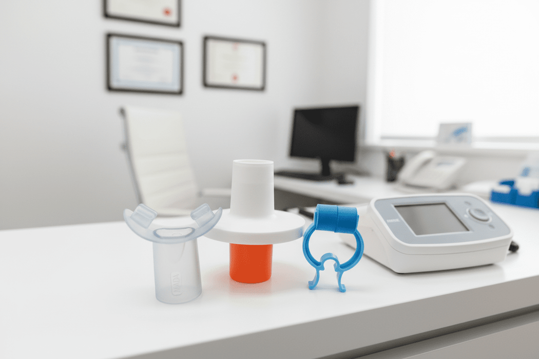 MADA 83 orange (30894) bacteriefilter + foam neusklem en bite - on - KS Medical Group