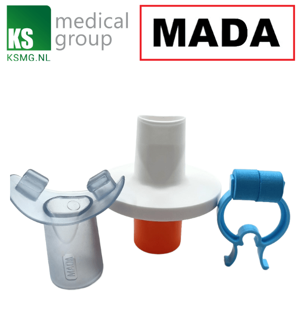MADA 83 orange (30894) bacteriefilter + foam neusklem en bite-on