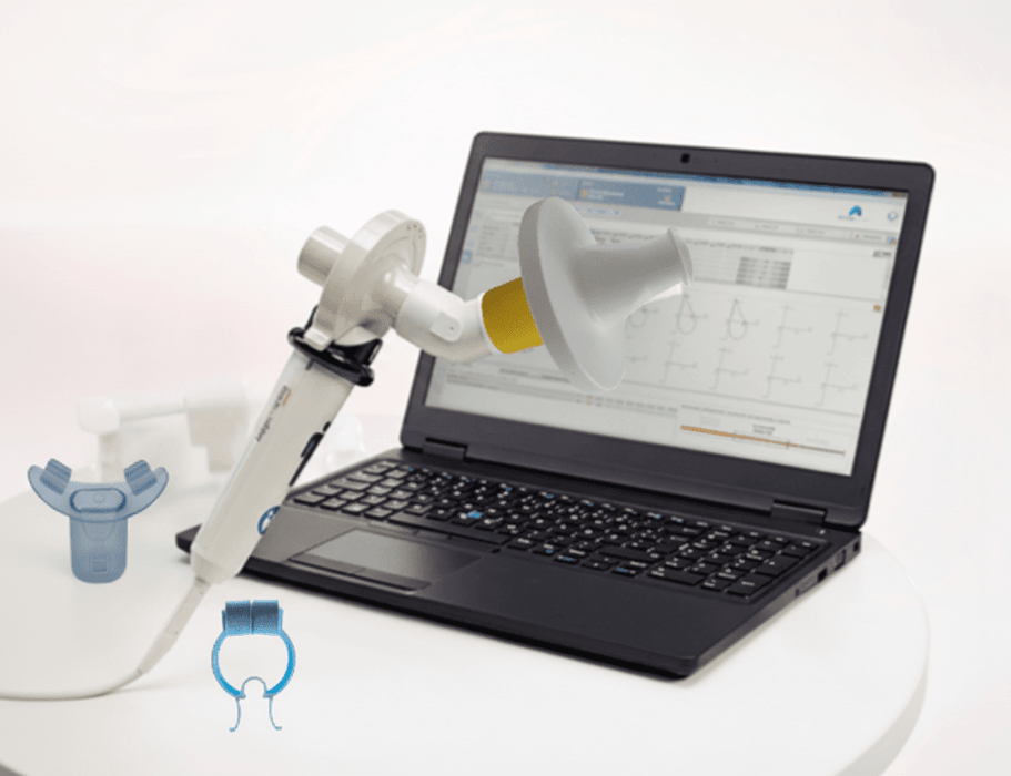 MADA 83 yellow (30895) bacteriefilter + foam neusklem en bite - on - KS Medical Group