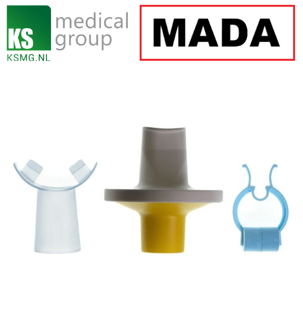 MADA 83 yellow (30895) bacteriefilter + foam neusklem en bite-on