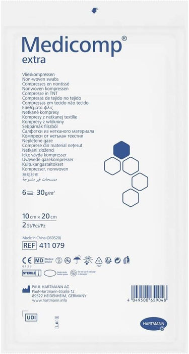 Medicomp Extra - Steriel - non-woven kompres - steriel verpakt