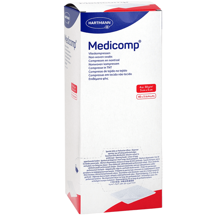 Medicomp MDR - Non-woven kompres - Steriel - 5 x 5 cm - 40 x 5 stuks