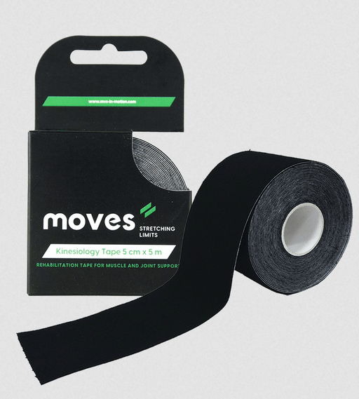 Moves Kinesiotape - 5 cm x 5 meter - zwart