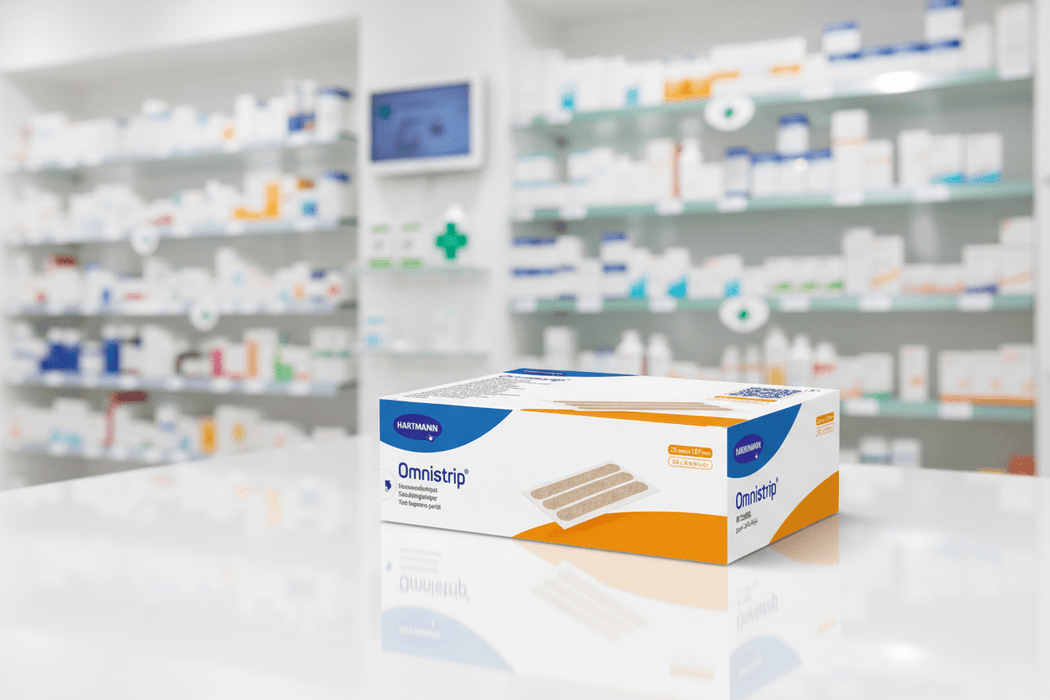 Omnistrip Wondhechtstrips - Zwaluwstaartjes - 25mm x 127mm - KS Medical Group