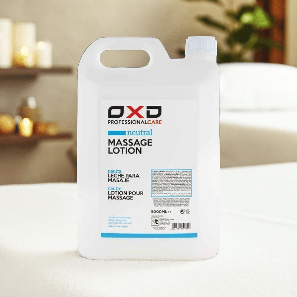 OXD Professional Care - Massage Lotion - Neutraal - 5000ml - OXD Professional Care massage lotion – geurloos, huidvriendelijk en efficiënt. Geschikt voor elk huidtype. Ideaal voor praktijkgebruik.