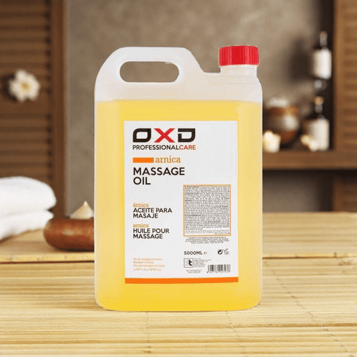 OXD Professional Care - Massage Olie - Arnica - 5000ml -  Voor professioneel gebruik in massagepraktijk. Natuurlijke ondersteuning bij spiervermoeidheid. Ideaal voor stijve spieren en herstel. Perfect voor wellness en fysiotherapie.