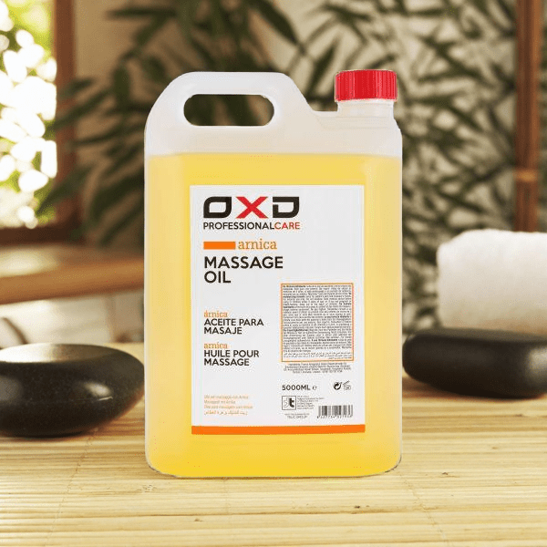 OXD Professional Care - Massage Olie - Arnica - 5000ml -  Voor professioneel gebruik in massagepraktijk. Natuurlijke ondersteuning bij spiervermoeidheid. Ideaal voor stijve spieren en herstel. Perfect voor wellness en fysiotherapie.