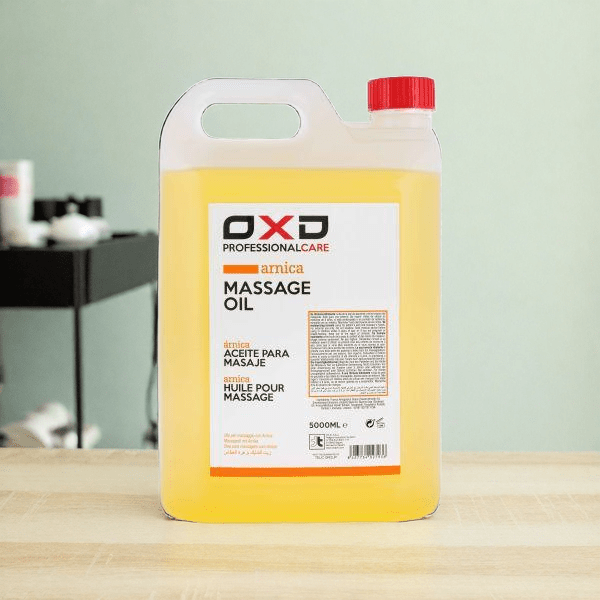 OXD Professional Care - Massage Olie - Arnica - 5000ml -  Voor professioneel gebruik in massagepraktijk. Natuurlijke ondersteuning bij spiervermoeidheid. Ideaal voor stijve spieren en herstel. Perfect voor wellness en fysiotherapie.