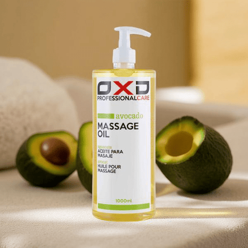 OXD Professional Care - Massage Olie - Avocado - 1000ml. Avocado Massage Olie 1 liter – Voedende Massageolie voor de Droge en Gevoelige Huid