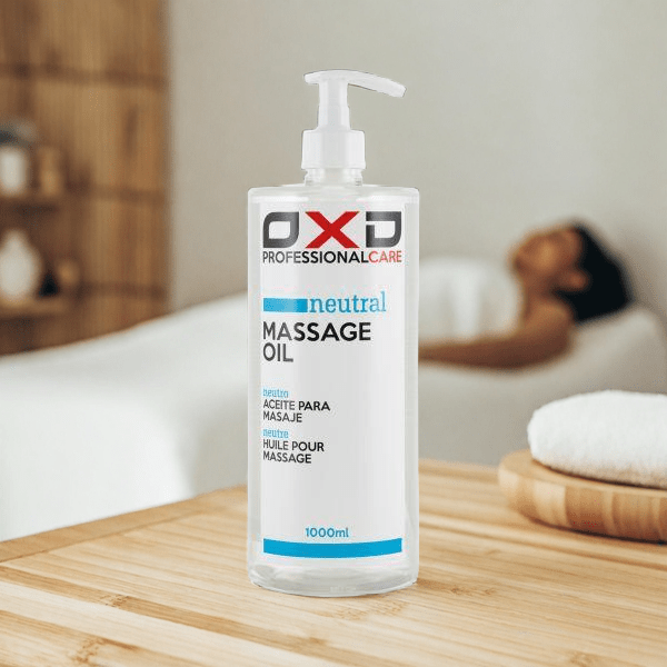 OXD Professional Care - Massage Olie - Neutraal - 1000ml - KS Medical Group - Professionele kwaliteit in handige 1 liter fles. Geurloos en geschikt voor gevoelige huid. Ideaal voor therapeuten en salons.