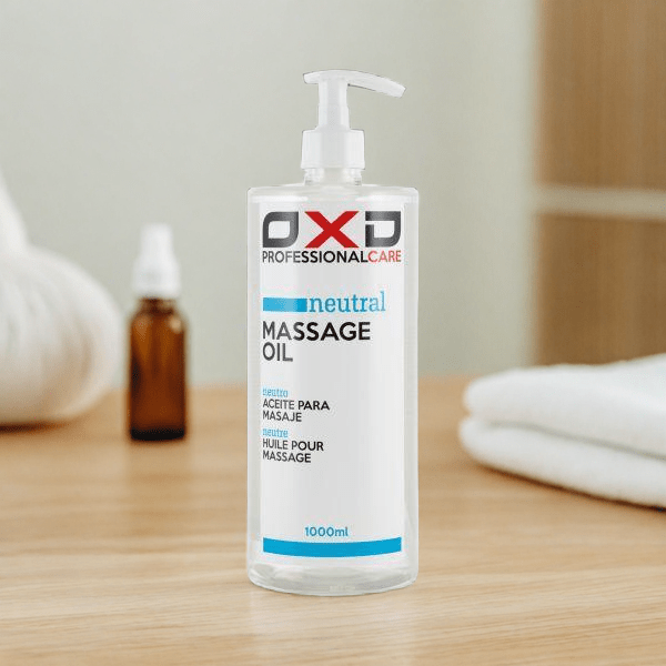 OXD Professional Care - Massage Olie - Neutraal - 1000ml - KS Medical Group - Professionele kwaliteit in handige 1 liter fles. Geurloos en geschikt voor gevoelige huid. Ideaal voor therapeuten en salons.