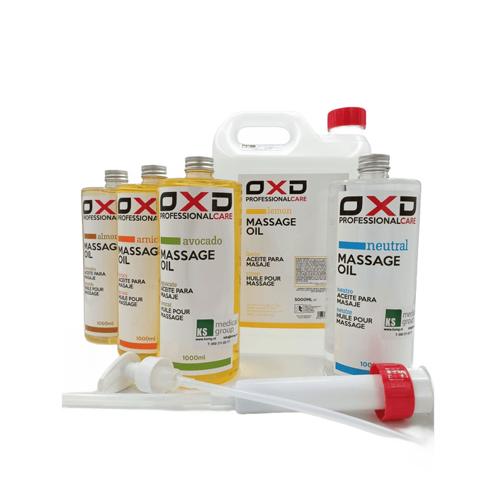 OXD Professional Care - Massage Olie - Neutraal - 1000ml - KS Medical Group - Professionele kwaliteit in handige 1 liter fles. Geurloos en geschikt voor gevoelige huid. Ideaal voor therapeuten en salons.