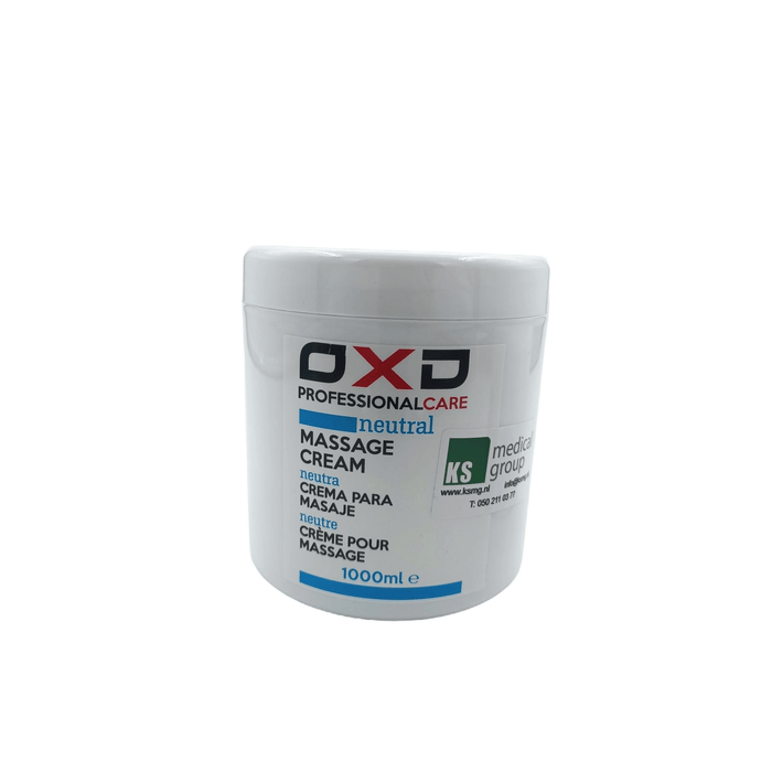 OXD Professional Care - Neutrale Massage Crème - 500ml
Geurloos & Huidvriendelijk voor Professioneel Gebruik