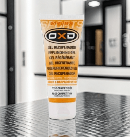 OXD Sports - Replenishing Gel - 100ml. Verfrissende herstellende gel voor spieren. Ideaal voor na het sporten of zware fysieke inspanning. Helpt bij spierpijn en bevorderd spierherstel.