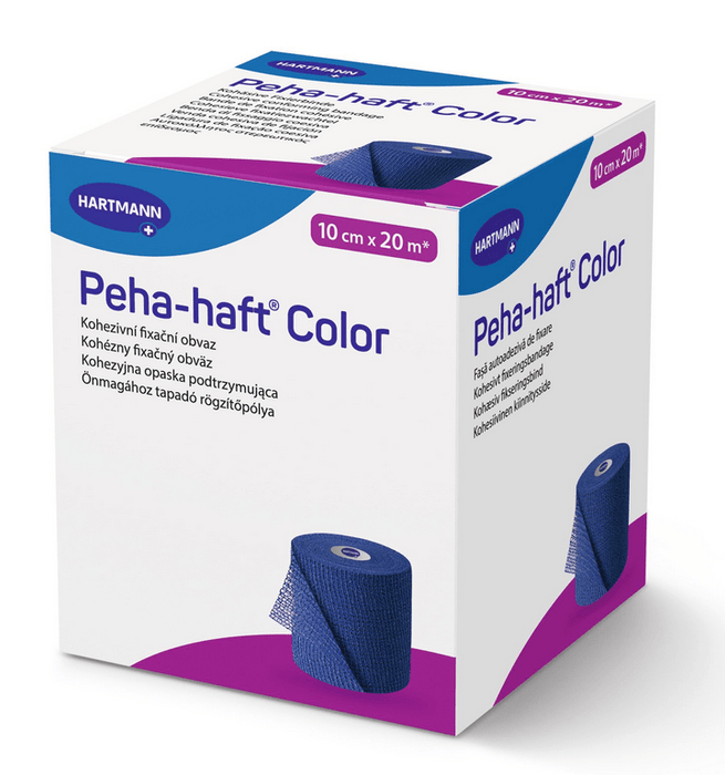 Peha-haft Color - Fixatiezwachtel - Latexvrij - Blauw - 10cm x 20m