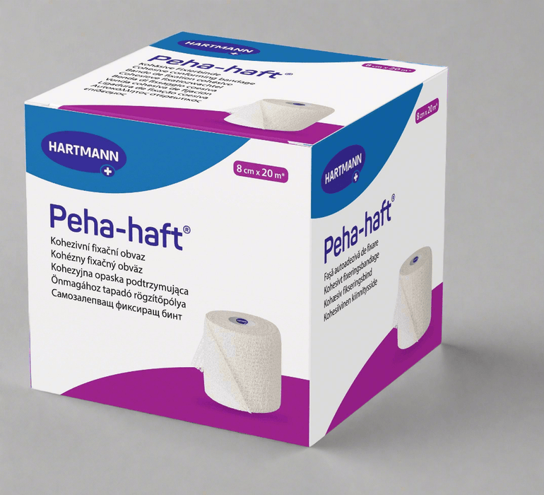 Peha-Haft - Latexvrije Fixatiezwachtel - Wit - 8cm x 20m